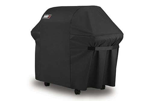 Jenn Air Holland 600D Heavy Duty Gas BBQ Cover w/ Side Velcro Waterproof & Weather Resistant for Your Weber Brinkmann Char-Broil Black Tuyeho Grill Cover 70 x 26 x 46 inch 